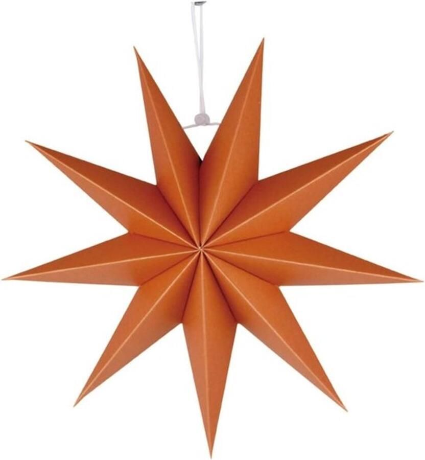 Opvouwbare papieren lantaarns met sterren Oranje sterrenslinger voor buitenverlichting