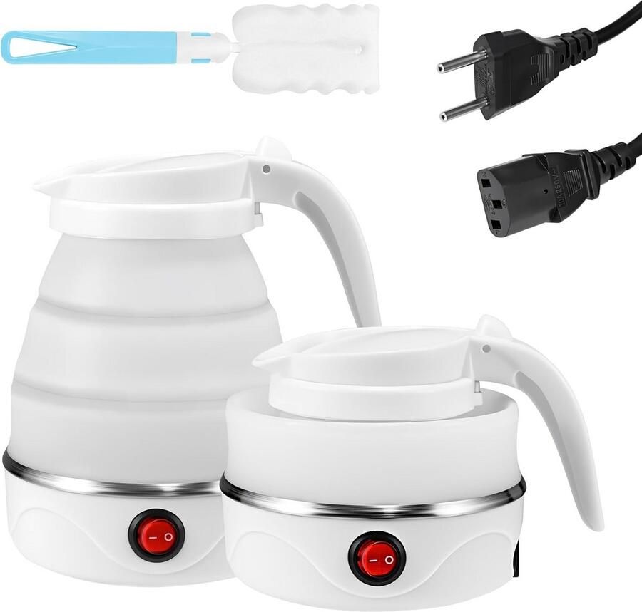 Opvouwbare Reis waterkoker 600ml Compact en Snel Koken voor Vakantie en Camping