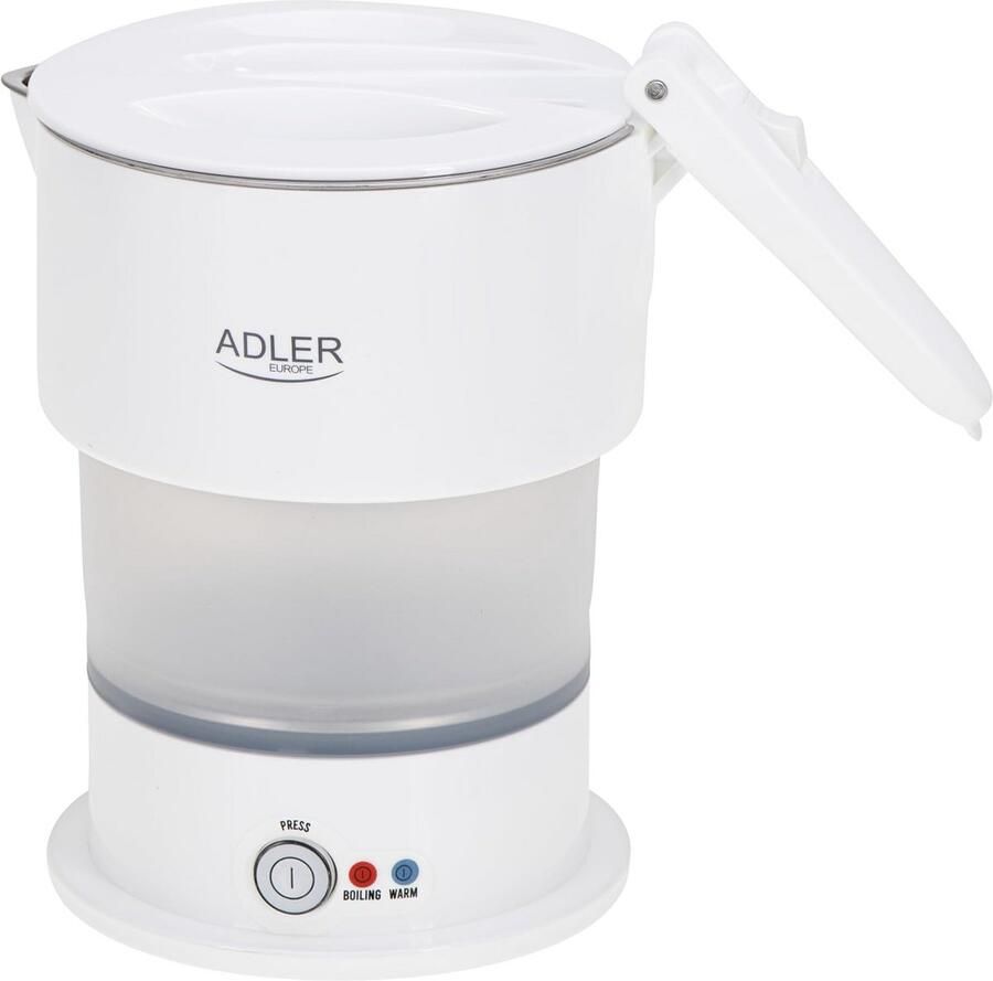 Opvouwbare Reisketel RVS 0.6L Compact & Draagbaar met Warmhoudfunctie