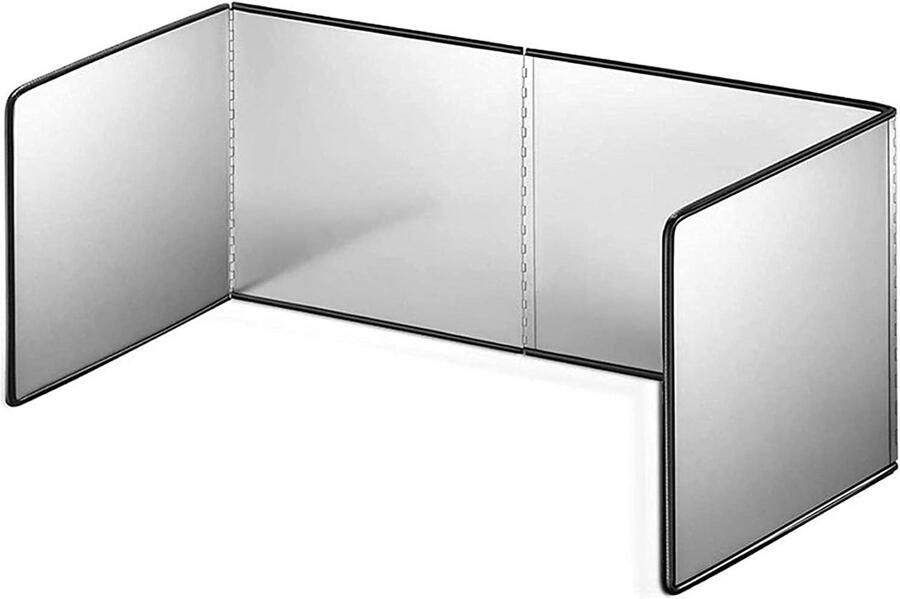 Opvouwbare RVS Spatbescherming voor Keukenfornuis Hitte- en Vlekvrij Koken - Foto 1