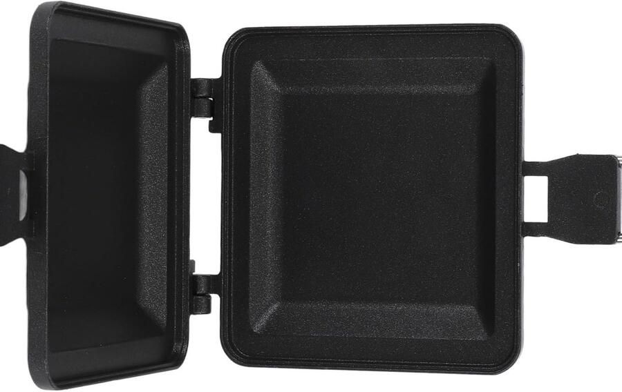 Opvouwbare Sandwichmaker Broodrooster Tosti-ijzer Buiten Koken Dubbelzijdig Verwarmen 20x15x5 cm Zwart