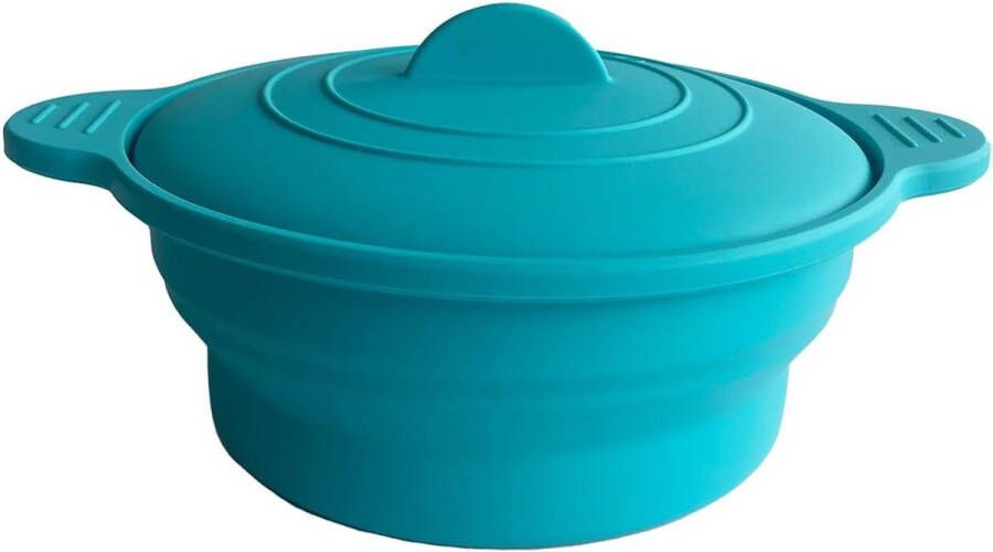 Opvouwbare Siliconen Stoompan voor Oven en Magnetron 1200ml