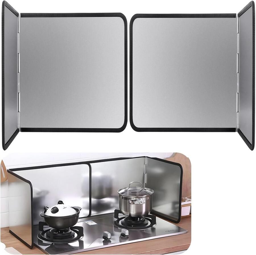 Opvouwbare spatbescherming voor fornuis Keukenbescherming tegen vetspatten