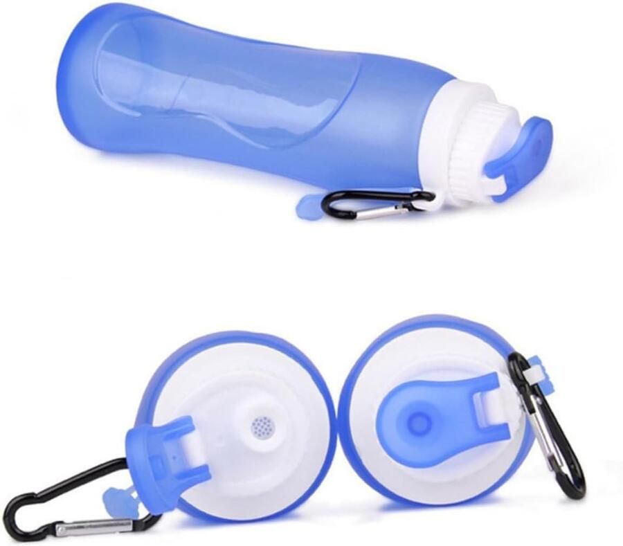Opvouwbare waterfles – siliconen waterkoker voor reizen kamperen wandelen en sport.L
