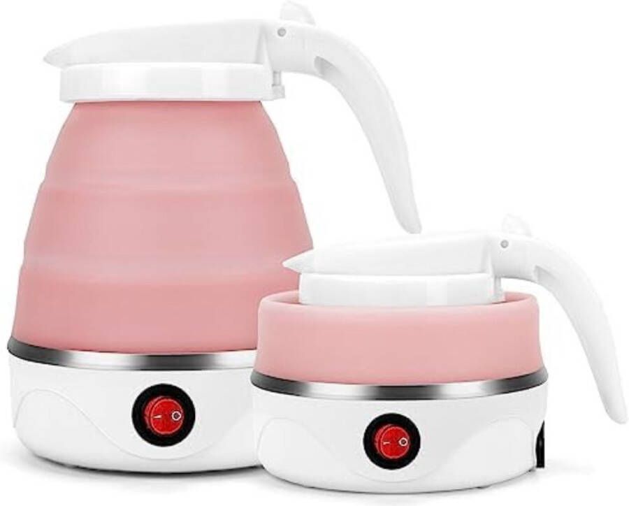 Opvouwbare waterkoker 0 6 liter 600 Watt Roze