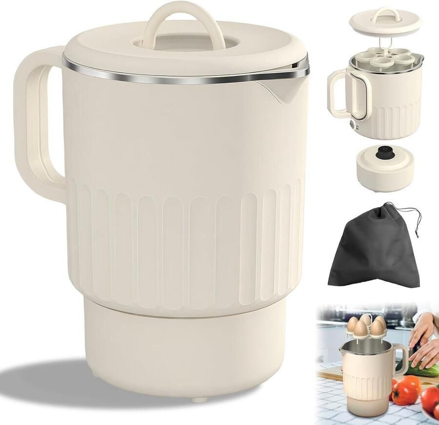 Opvouwbare Waterkoker 1 Liter Compact en Draagbaar voor Reizen en Camping