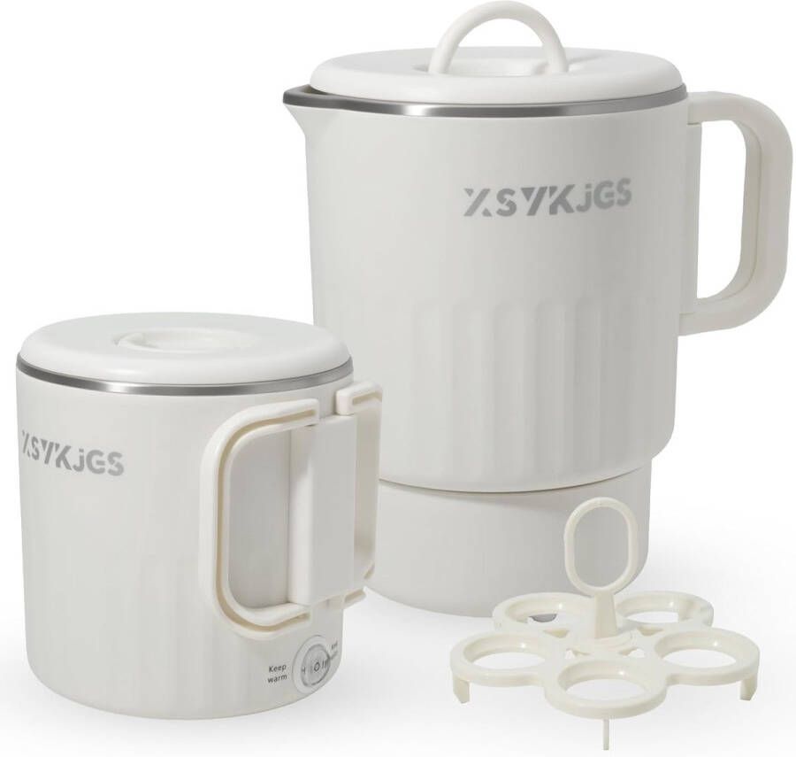 Opvouwbare waterkoker 1 liter Compacte elektrische waterketel voor reizen en camping Dubbelwandig design met automatische temperatuurregeling