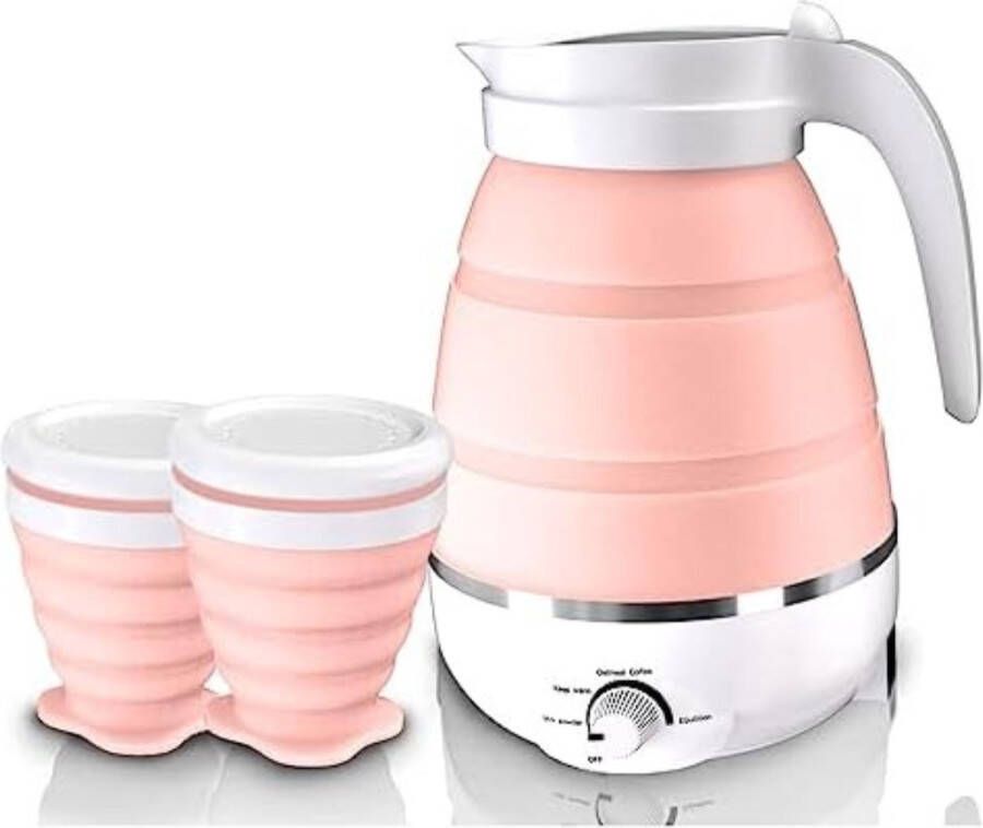 Opvouwbare waterkoker ‎15 x 15 x 17 cm 0 6 L Roze