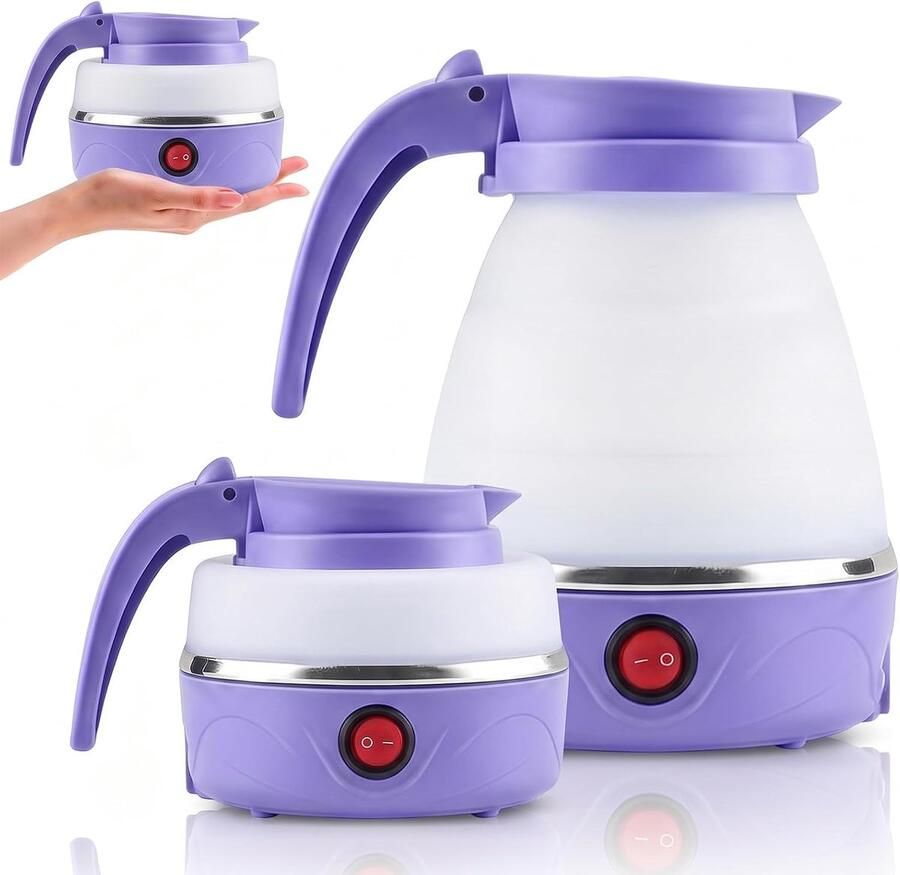 Opvouwbare waterkoker 600 ml siliconen draagbaar ideaal voor outdoor ShopVlot
