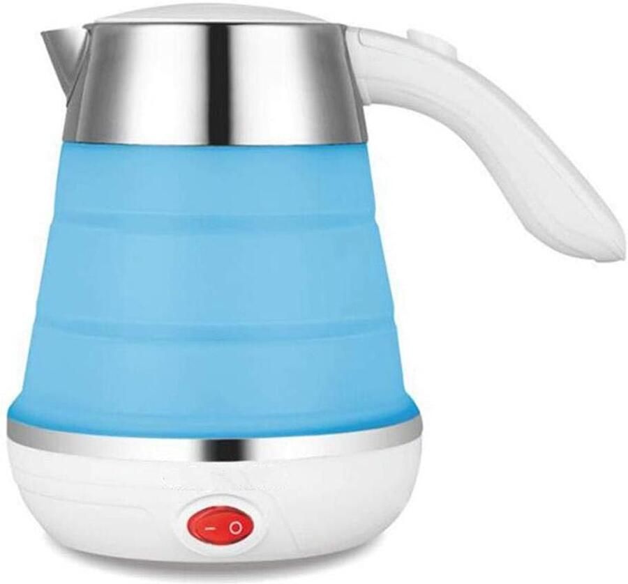 Opvouwbare Waterkoker Elektrische Ketel Snel Water Koken Anti-Dry Beveiliging 1.7 Liter Rood