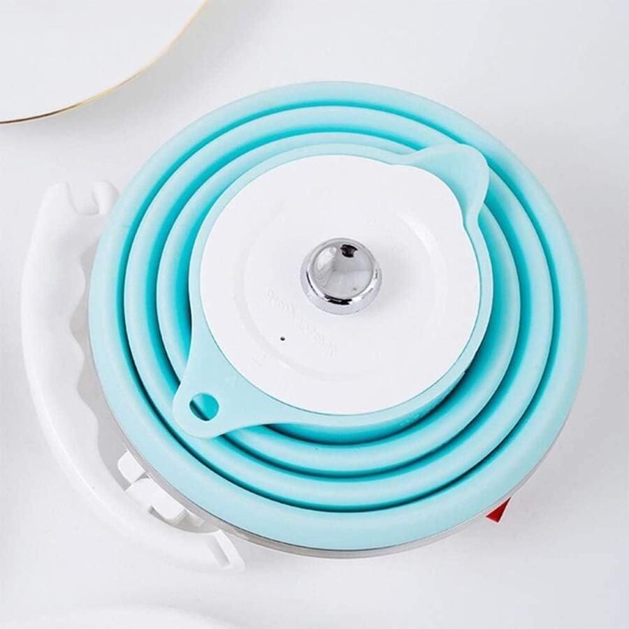 Opvouwbare Waterkoker Reis Waterkoker Koken Onderweg Automatische Schakeling 1.0 Unit Wit