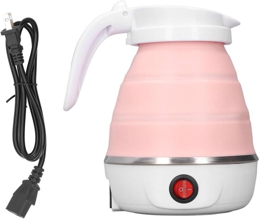 Opvouwbare waterkoker Reis waterkoker Koken voor onderweg Compact en lichtgewicht 06L Roze