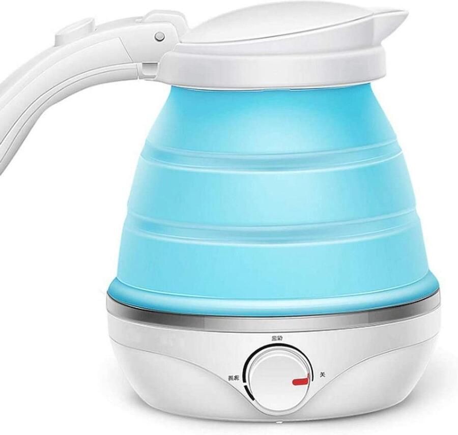 Opvouwbare Waterkoker Reis Waterkoker Koken Water Dubbel Materiaal Kleine Capaciteit Wit