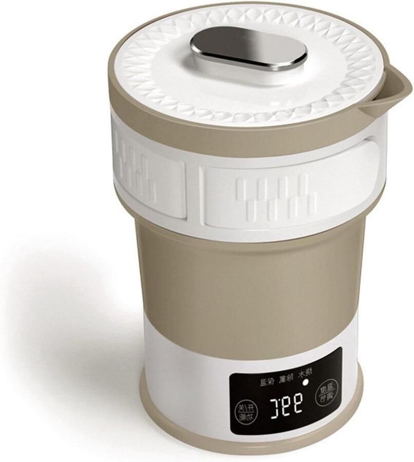 Opvouwbare Waterkoker Reis Waterkoker Reizen en Kamperen Compact Opvouwbaar Ontwerp 0.6 Liter Wit