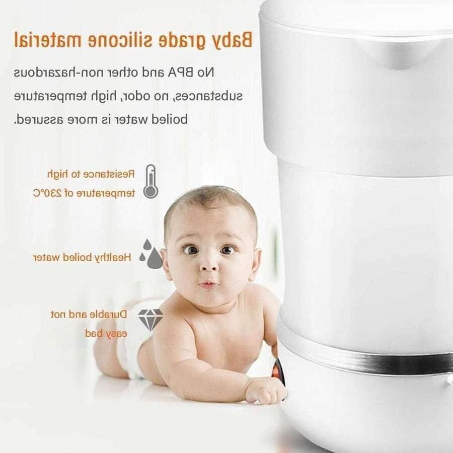 Opvouwbare Waterkoker Reis Waterkoker Reizen en Kamperen Voedselveilig Siliconen 05 L Wit