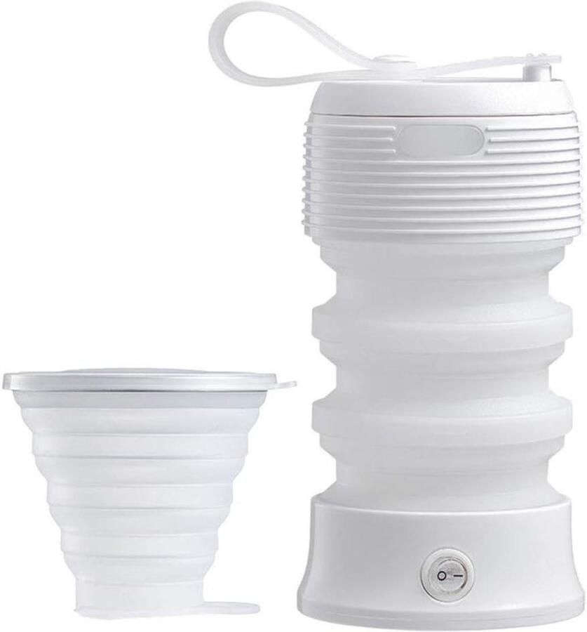 Opvouwbare Waterkoker Reis Waterkoker Snel Water Koken Automatische Beveiliging 04L Capaciteit Wit