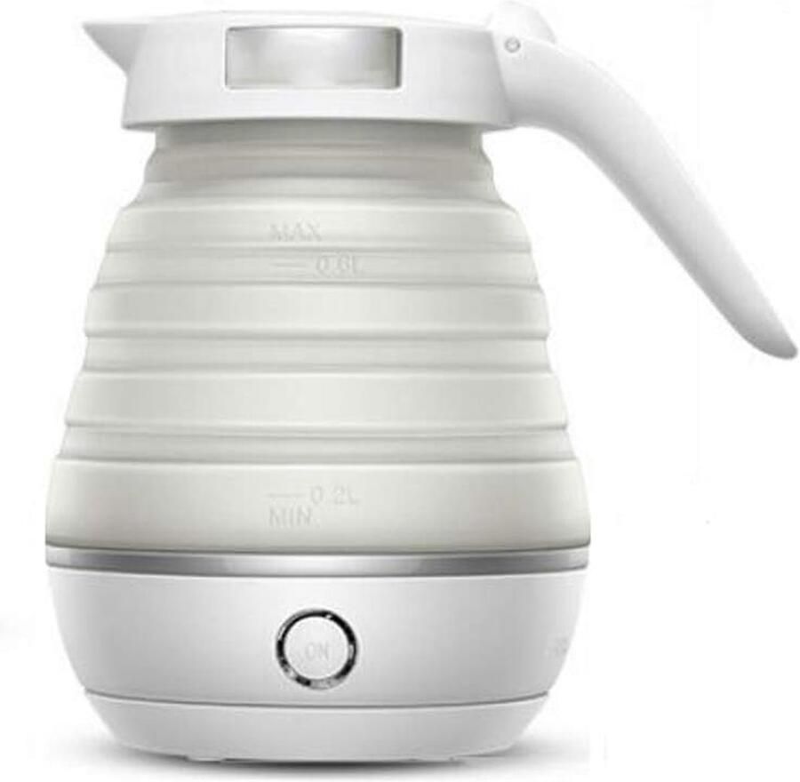Opvouwbare Waterkoker Reis Waterkoker Snel Water Koken Compact Opvouwbaar 06 Liter Wit