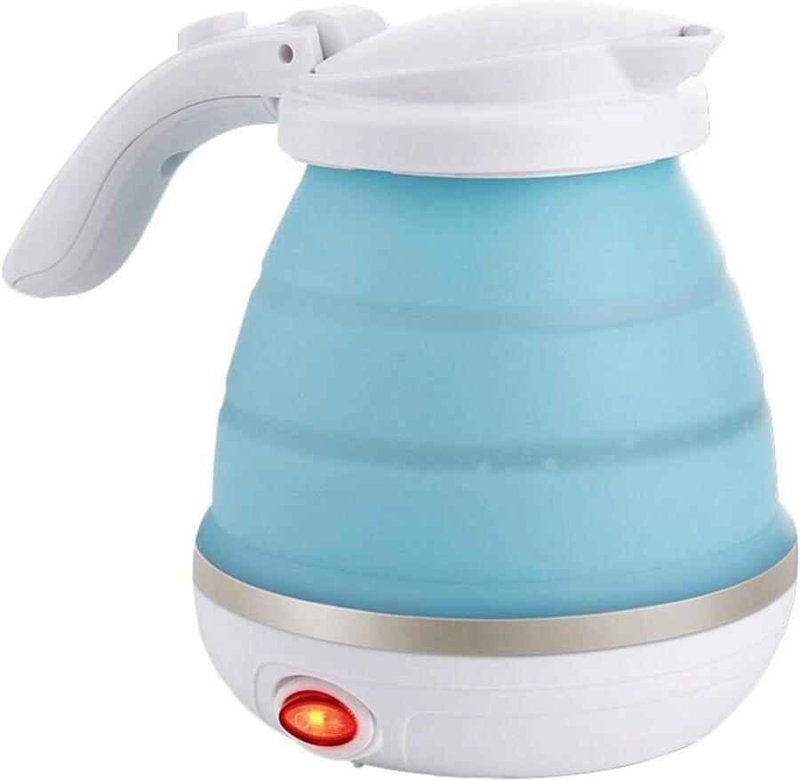 Opvouwbare Waterkoker Reis Waterkoker Snel Water Koken Droogkookbeveiliging 05 L Blauw