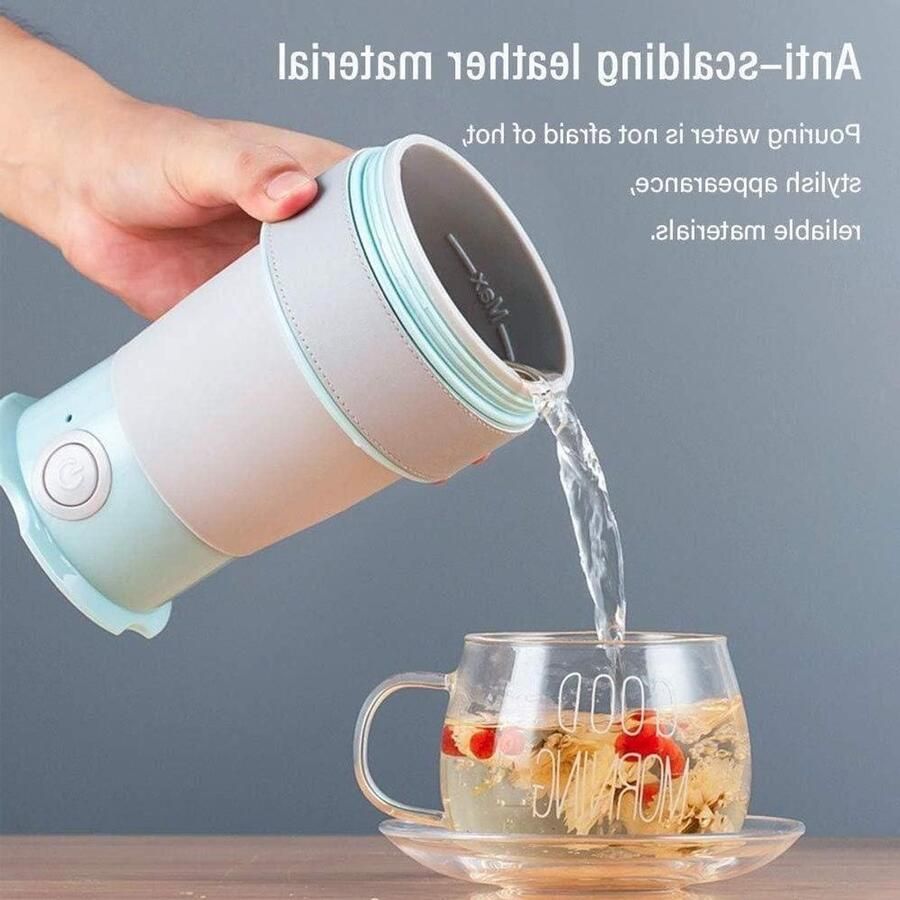 Opvouwbare Waterkoker Reis Waterkoker Snel Water Koken Lichtgewicht Siliconen 0.45L Wit