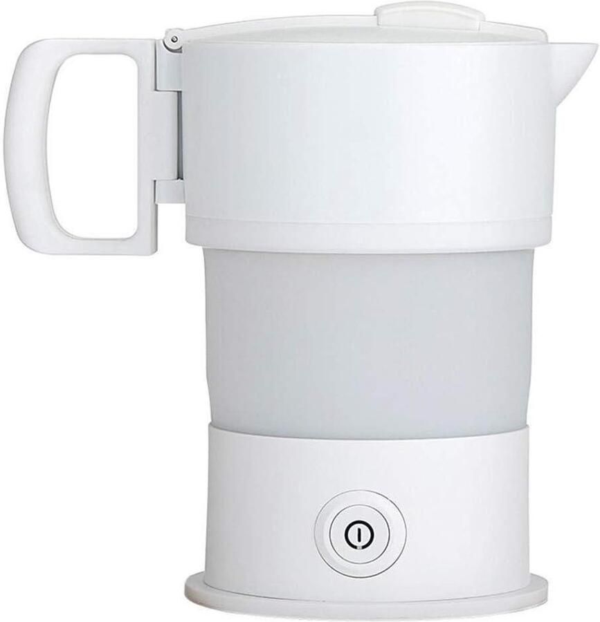 Elektrische Waterkoker Opvouwbare Koker Reizen en Keuken Voedselveilig Siliconen 06 Liter Wit
