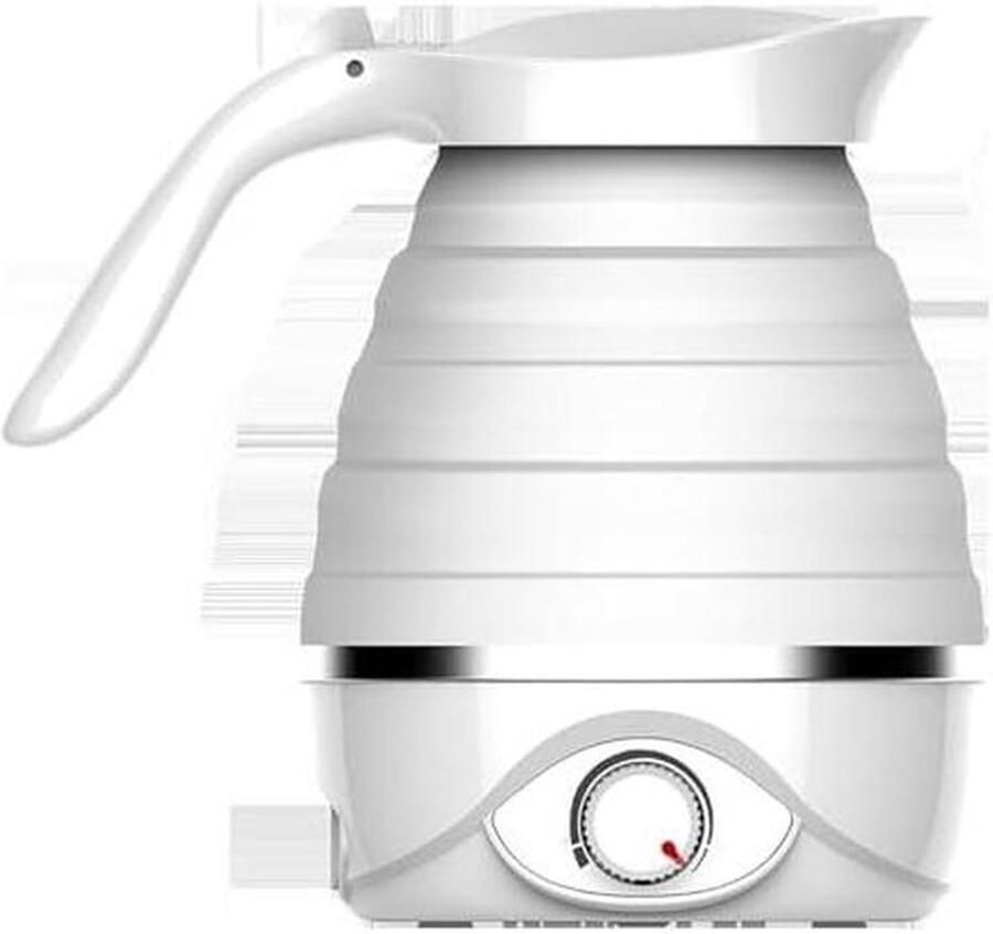 Opvouwbare Waterkoker Reisboiler Draagbaar Water Verwarmen 5 Temperatuur Instellingen 700ml Wit