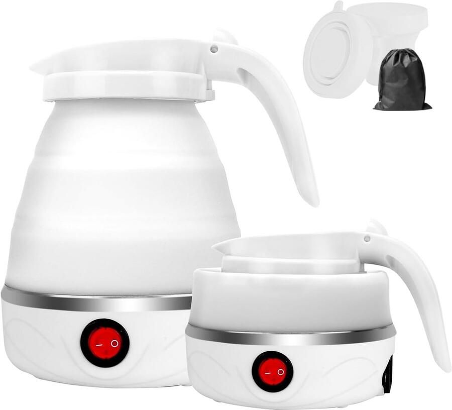 Opvouwbare Waterkoker Siliconen Compact en Lichtgewicht Snelle Verwarming Voor Reizen en Kamperen