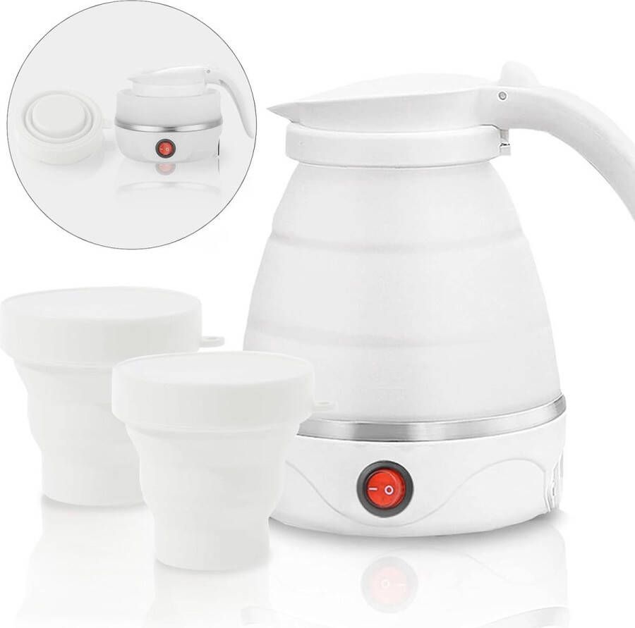 Opvouwbare Waterkoker voor Reizen en Camping Mini 0 6L met Siliconen Bekers