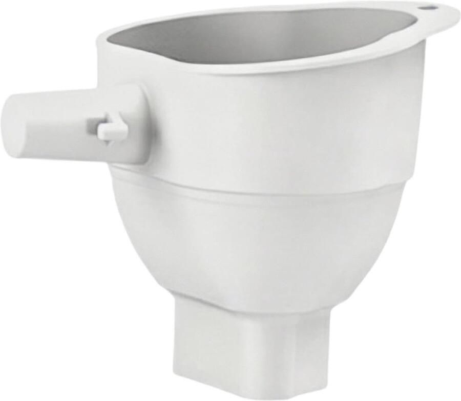 Opzetstuk Bloemtrechter Meeltrechter Keukenmachine Morsvrij Bakken Vaatwasserbestendig Siliconen 14.2 x 11.5 x 13 cm Wit