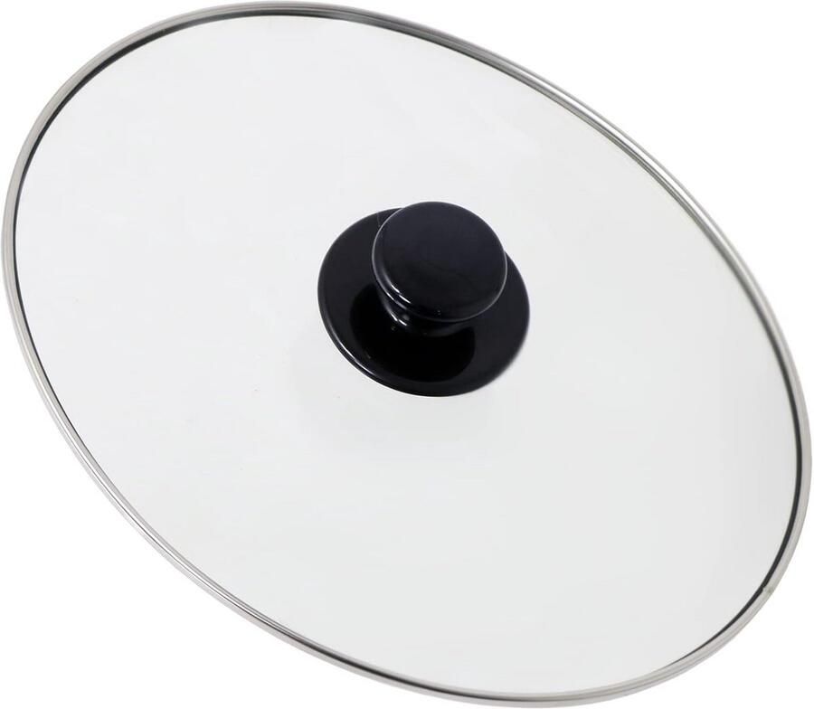 Ovaal Glazen Deksel Met Knop Slowcooker Vervanging Hittebestendig 214x265mm Transparant