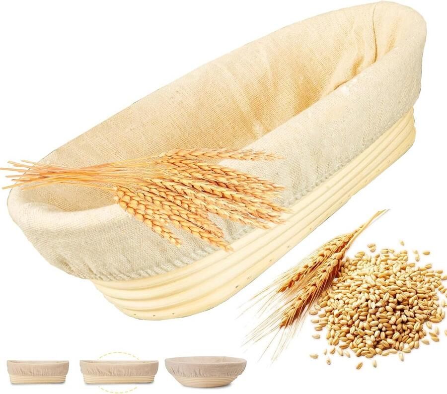 Ovaal Rijsmand van Riet voor Broodbakken