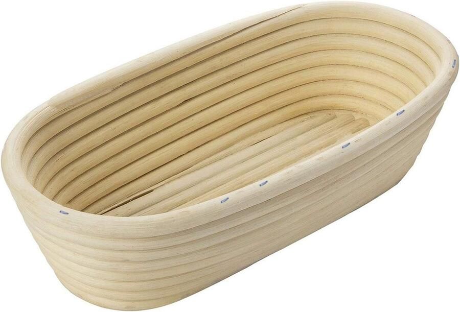 Ovaal Rijsmandje voor Brooddeeg 28 cm Natuurlijk Rotan