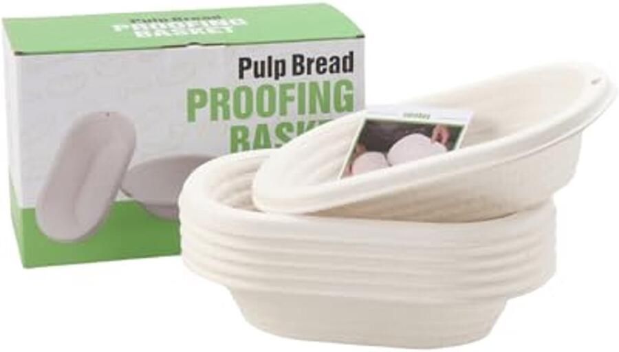 Ovale Broodbakmand 24 5 cm Set van 6