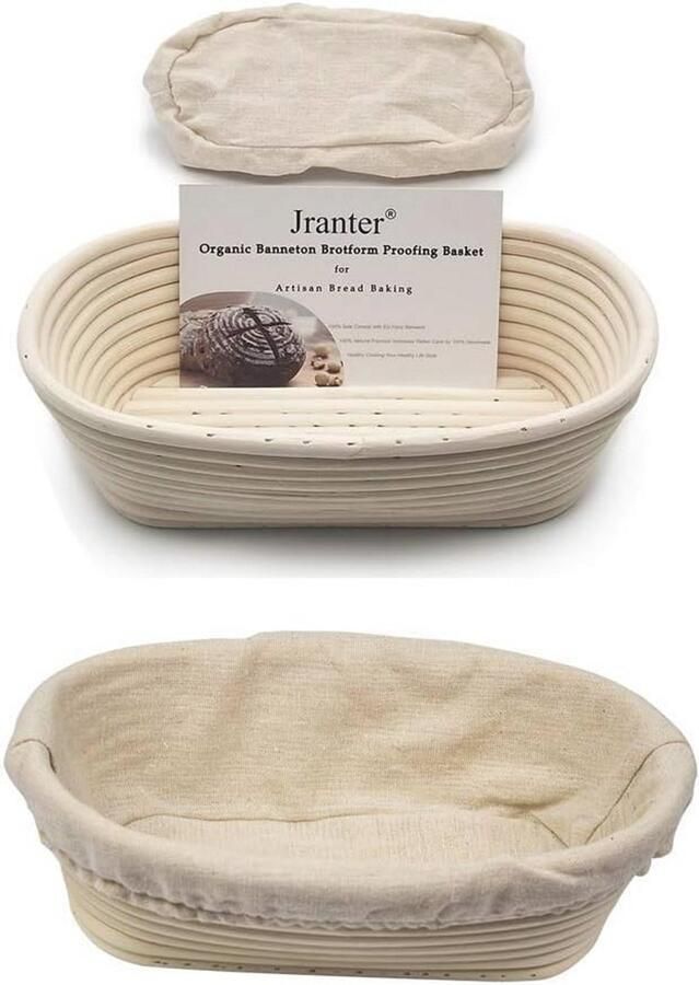 Ovale Broodmand Set van 2 voor Perfecte Broodvorming