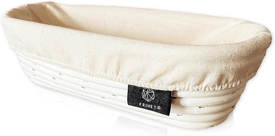 Ovale Broodvorm en Rijsmand van Rotan Riet voor Brooddeeg tot 0 5 kg