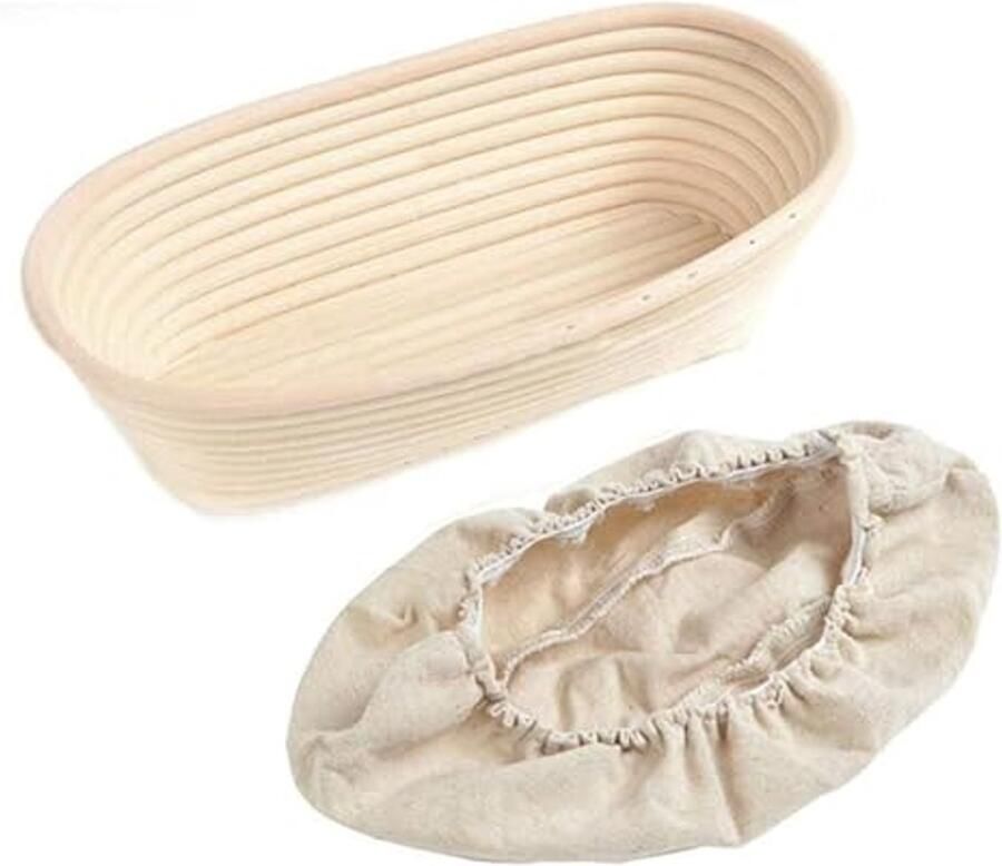 Ovale Gaarmand van Natuurlijk Rotan Perfect voor Brooddeeg