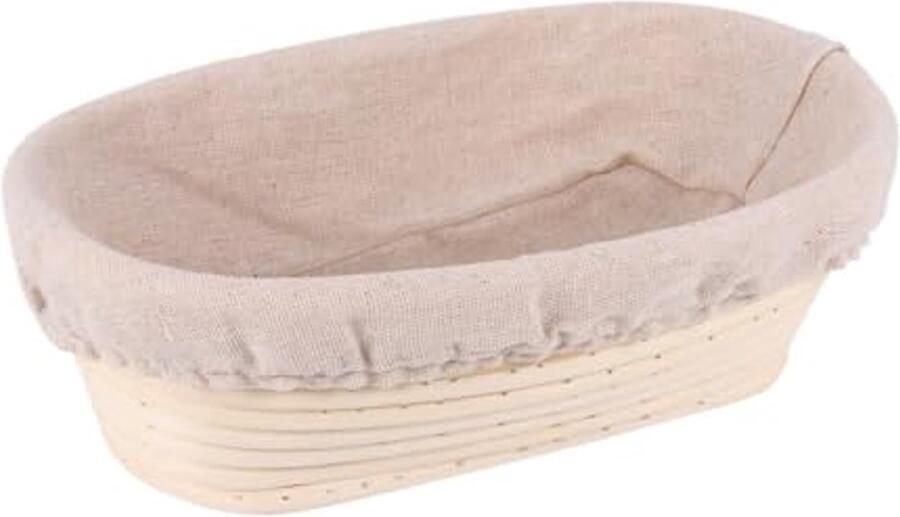 Ovale Gaarmand voor Zuurdeeg Handgemaakte Deegmand van Rotan 30 x 14 x 7 cm