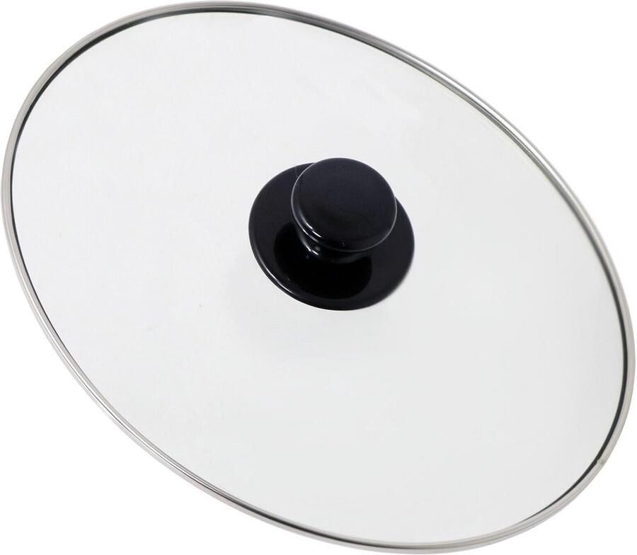 Ovale Glazen Deksel met Knop voor Slowcooker Universele Vervanging (265mm x 215mm)