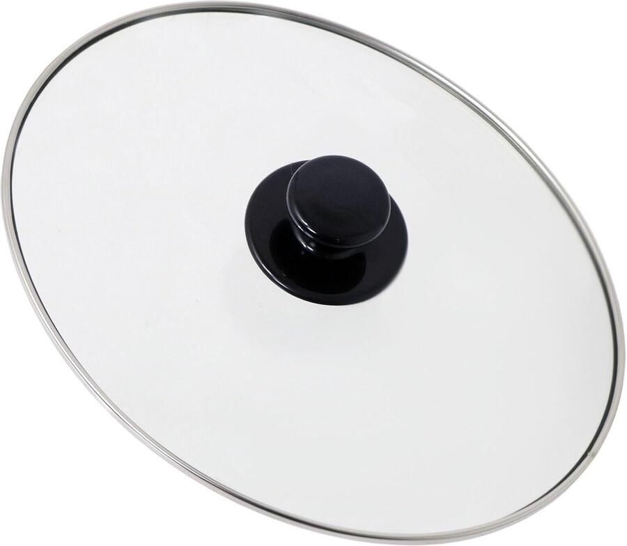 Ovale Glazen Deksel met Knop voor Slowcooker Universele Vervanging (265mm x 215mm)