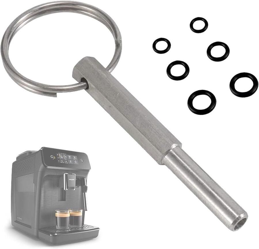 Ovale Kopsleutel Reparatiegereedschap Koffiemachine Onderhoud Roestvrij Staal 6 mm Zilver
