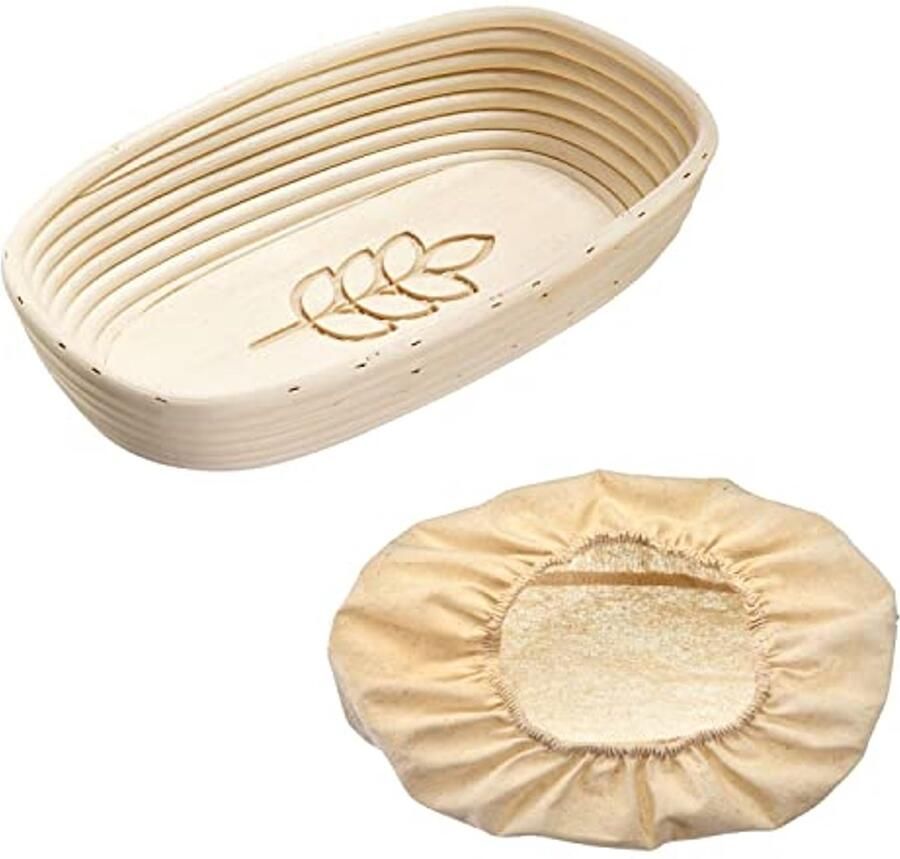 Ovale Rijsmandjes Set met Overtrekken Voor Perfect Brooddeeg