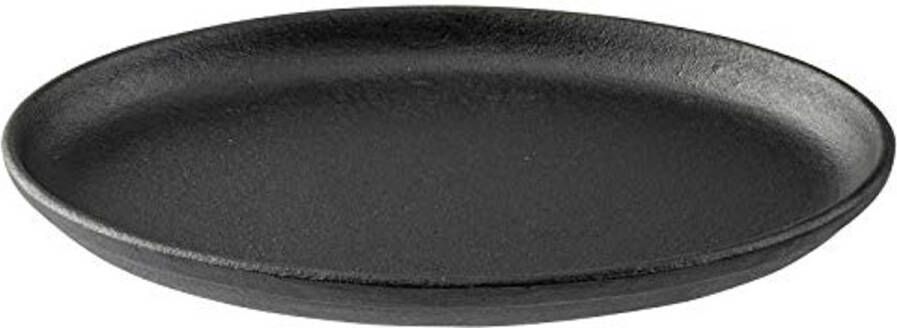 Ovale Sizzle Platter van Gietijzer 23 5 x 17 5 x 1 9 cm