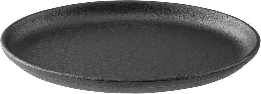 Ovale Sizzle Platter van Gietijzer 23 5 x 17 5 x 1 9 cm