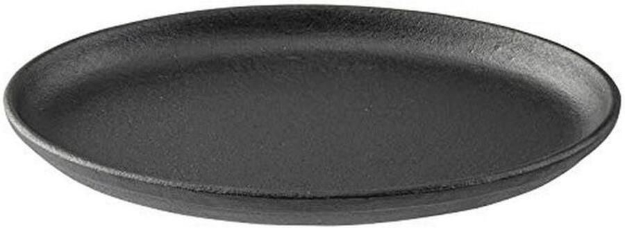 Ovale Sizzle Platter van Gietijzer 23 5 x 17 5 x 1 9 cm