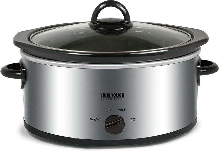 Ovale Slowcooker Stoofpan Sudderpan Langzaam Garen Geëmailleerd Steengoed 3 Liter Roestvrij Staal
