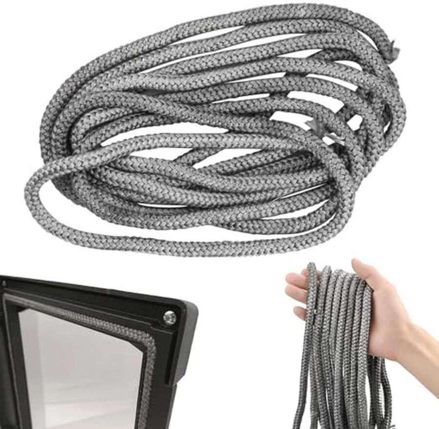 Oven afdichtingskoord 8 mm x 3 m voor kachel en open haard