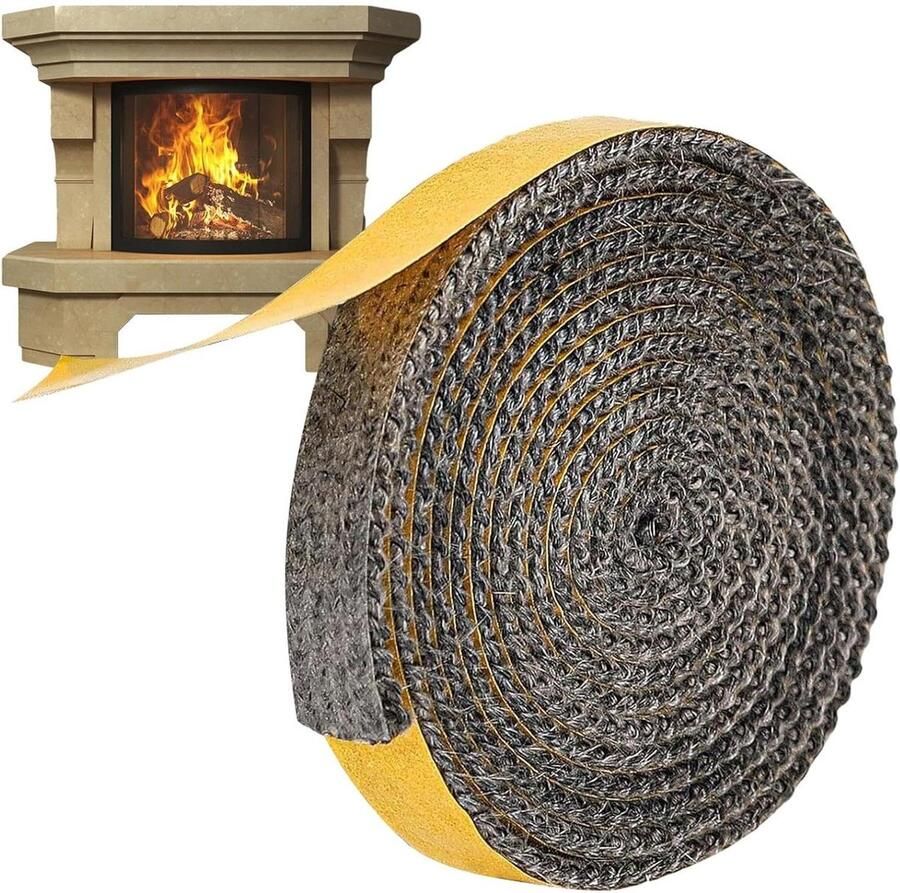 Oven afdichtingslijm Hittebestendige lijm Oven reparatie Hoge temperatuur bestendig 3 meter rol Zwart
