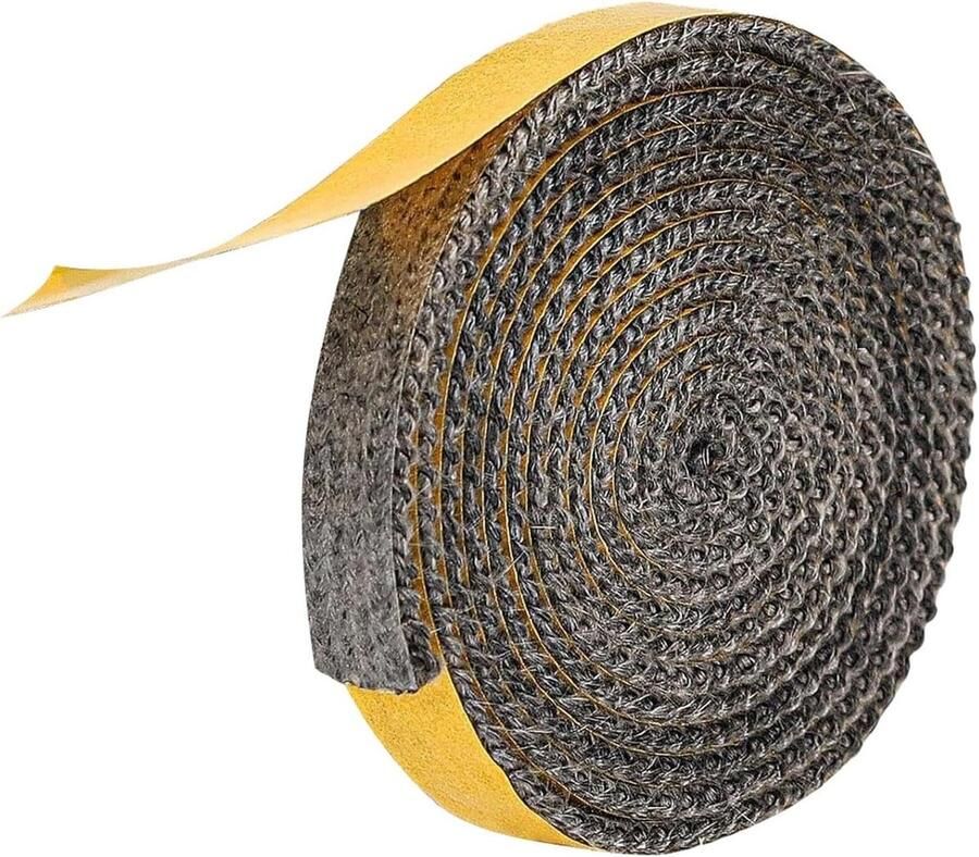 Oven Afdichtingslijm Reparatietape Schoorsteen Dichten Hittebestendig tot 550°C 3 mm x 10 mm x 2 m