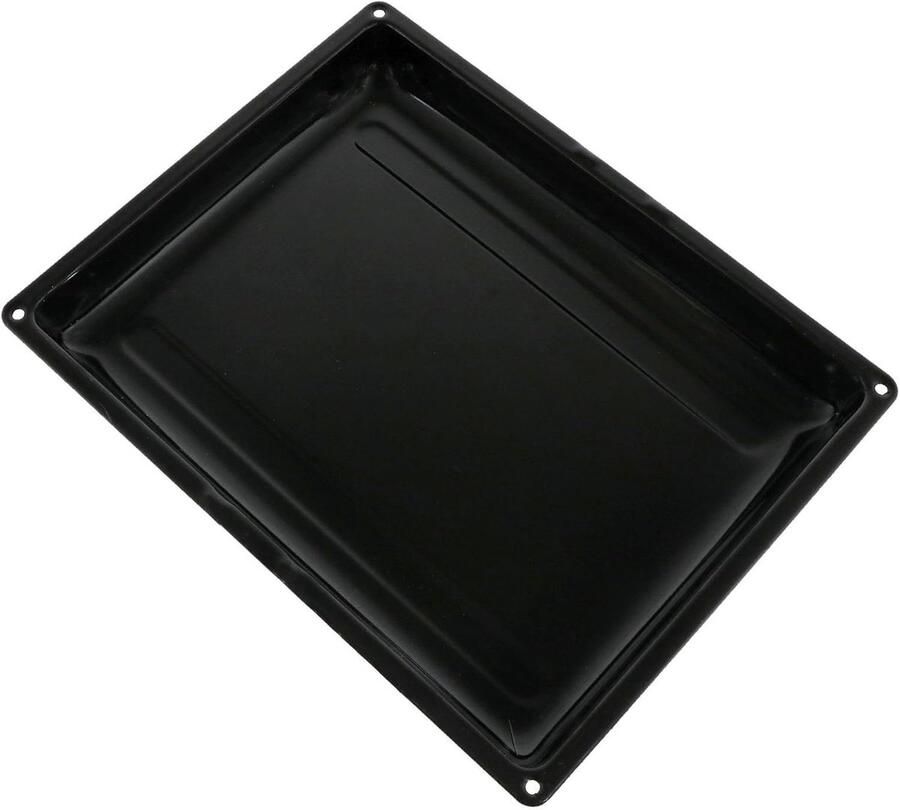 Oven Bakplaat Grill Pan Oven Gebruik Universele Pasvorm 355 x 280 mm Zwart