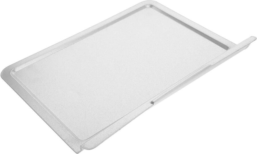 Oven Bakplaat Lekbak Kruimels Bakken Grillen Anti-aanbak Laag 28.5 x 23.5 cm Zilver