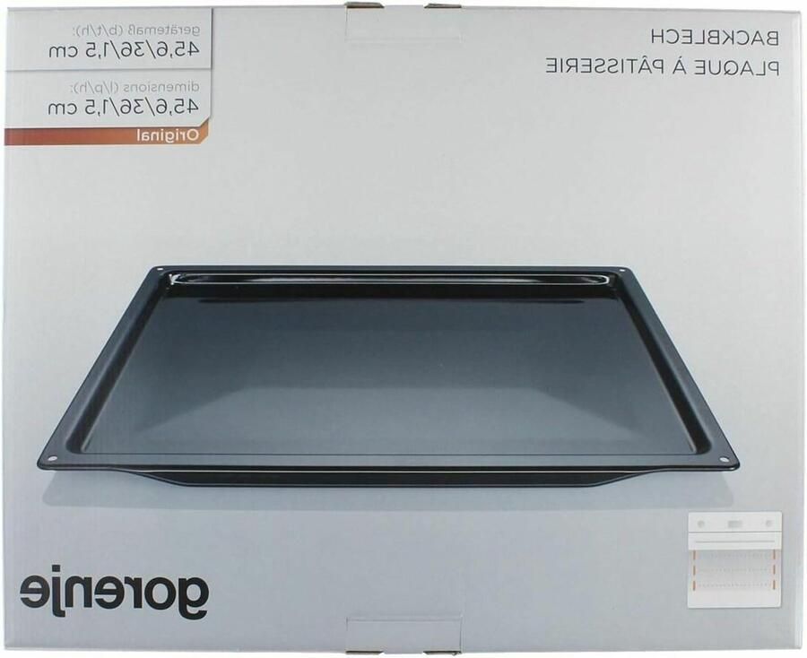 Oven Bakplaat Oven Bakken en Braden Geëmailleerd Metaal 456 x 360 mm Zwart
